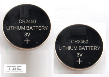 CR2450 3.0 V 600mA Li-Mn Birincil Lityum Sikke Hücre Tereyağı Saat Bellek Kartı için