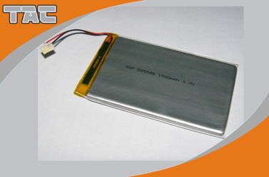 Polimer lityum iyon pil GSP035088 elektrik oyuncak için PCB ile 3.7V 1500mAh
