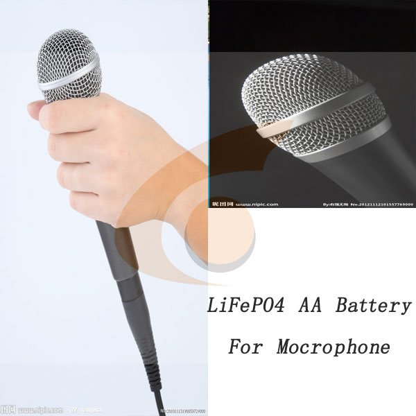 Mikrofon için LiFePO4 AA Pil
