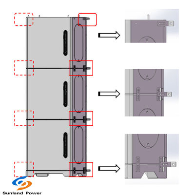 LiFePO4 Bataryası 48V 100Ah Güneş Paneli Şarj Aracı 5-15kWh Ev İçin Enerji Depolama Sistemi