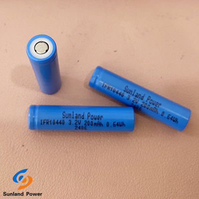 Şarj edilebilir Lityum Pil IFR10440 AAA 3.2V LiFePO4 200mAh Hücre Düz Kapak
