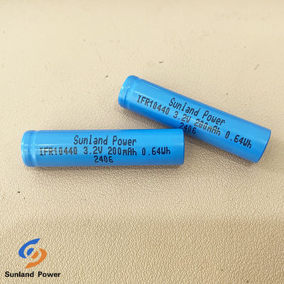 Şarj edilebilir Lityum Pil IFR10440 AAA 3.2V LiFePO4 200mAh Hücre Düz Kapak