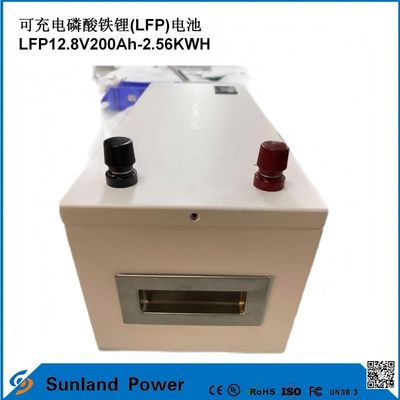 12V 200AH LiFePO4 Pil UN38.3 MSDS UL1642 Sertifikası Sürekli Yük 100A LCD Ekran