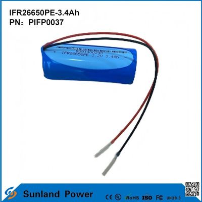 IFR26650PE-3.4Ah 3.2V LiFePO4 Batarya Hücresi Güneş Işığı için El feneri Çember Hayat 2000 Zaman