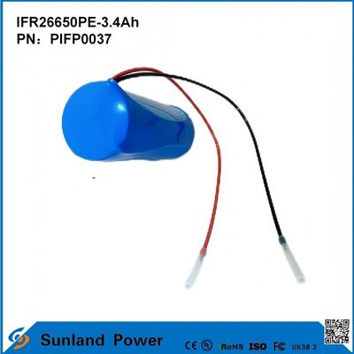 IFR26650PE-3.4Ah 3.2V LiFePO4 Batarya Hücresi Güneş Işığı için El feneri Çember Hayat 2000 Zaman