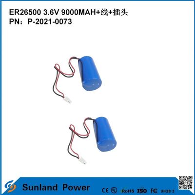 3.6V 9AH ER26500 Birincil Pil Yüksek ve istikrarlı çalışma voltajı uzun ömürlü