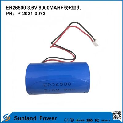 3.6V 9AH ER26500 Birincil Pil Yüksek ve istikrarlı çalışma voltajı uzun ömürlü