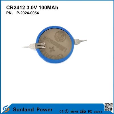 CR2412 3.0V 100MAH Li-MnO2 Pil Uzun Sürekli Güçlü Yaşam