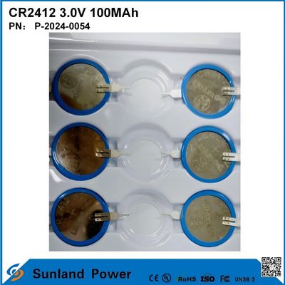 CR2412 3.0V 100MAH Li-MnO2 Pil Uzun Sürekli Güçlü Yaşam
