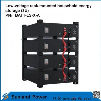 3U Düşük Voltajlı Akıllı Kontrol Ev Enerji Depolama Tüm-Birlikte Butler LiFePO4 51.2V 50A 5120Wh16S1P Alüminyum kabuklu prizmatik LFP pil 3.2V/100Ah döngü ömrü 4000 döngü
