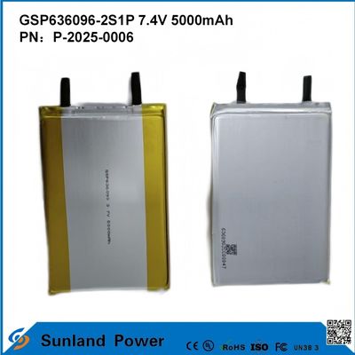 Yeniden şarj edilebilir Lityum-Ion Pil Paketi GSP636096-2S1P 7.4V Ve 5000mAh Güç Bankası İçin Dış Elektronik Aygıtlar El feneri Işıklandırma Küçük Elektronik Ekipmanlar
