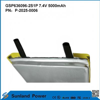 Yeniden şarj edilebilir Lityum-Ion Pil Paketi GSP636096-2S1P 7.4V Ve 5000mAh Güç Bankası İçin Dış Elektronik Aygıtlar El feneri Işıklandırma Küçük Elektronik Ekipmanlar