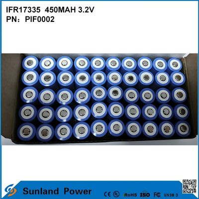 IFR17335 bataryası 3.2V 450mah çeşitli cihazlar ve senaryolar için uygundur: Dijital ürünler Aydınlatma ekipmanları Elektrikli aletler Küçük aletler Enerji depolama sistemleri