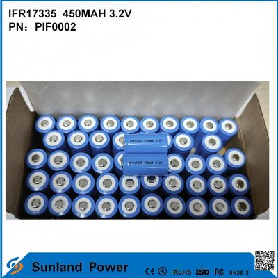 IFR17335 bataryası 3.2V 450mah çeşitli cihazlar ve senaryolar için uygundur: Dijital ürünler Aydınlatma ekipmanları Elektrikli aletler Küçük aletler Enerji depolama sistemleri