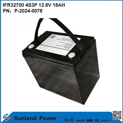 IFR32700 4S3P 12.8V 18Ah Güneş ışığı için Yüksek parlaklıklı LEDS Bahçe Güneş ışıkları ömrü uzun batarya