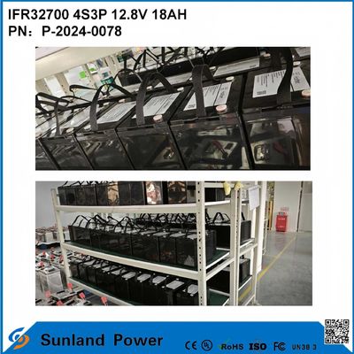 IFR32700 4S3P 12.8V 18Ah Güneş ışığı için Yüksek parlaklıklı LEDS Bahçe Güneş ışıkları ömrü uzun batarya
