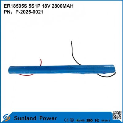 ER18505S 5S1P 18V 2800MAH Yüksek sıcaklığa dayanıklı, yüksek kapasiteli pil