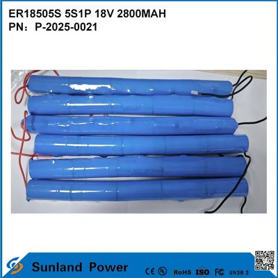 ER18505S 5S1P 18V 2800MAH Yüksek sıcaklığa dayanıklı, yüksek kapasiteli pil