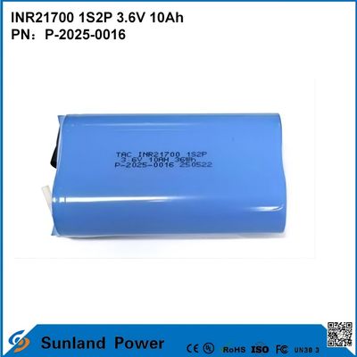 INR21700 1S2P 3.6V 10Ah Yüksek Hızlı Şarj, Yüksek Güçlü İhtiyaçlı Aygıtlar için Uygun!