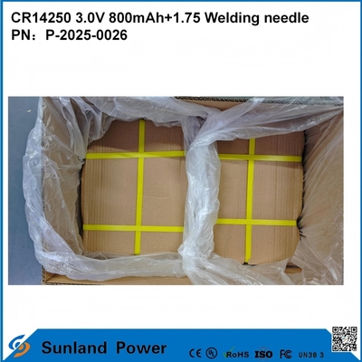 CR14250 3.0V 800mAh + 1.75 Kaynak iğnesi Akıllı ölçüm için kullanılabilir Su sayaçları Elektrik sayaçları Gaz sayaçları Bellek yedekleme CMOS bellek RTC gerçek zamanlı saatler Kablosuz alarm sensörleri