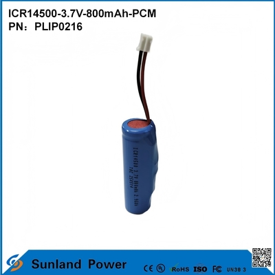 ICR14500-3.7V-800mAh-PCM Pili LED Işıkları, Dijital Ürünler, Akıllı Ev Cihazları, Kablosuz Fareler, Elektrikli Diş Fırçaları ve Tıraş Makinelerinde Kullanılır