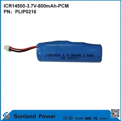 ICR14500-3.7V-800mAh-PCM Pili LED Işıkları, Dijital Ürünler, Akıllı Ev Cihazları, Kablosuz Fareler, Elektrikli Diş Fırçaları ve Tıraş Makinelerinde Kullanılır