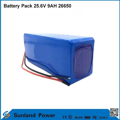 Lityum iyonlu Motosiklet Aküsü LiFePO4 Pil Paketi 25.6V 9AH 26650