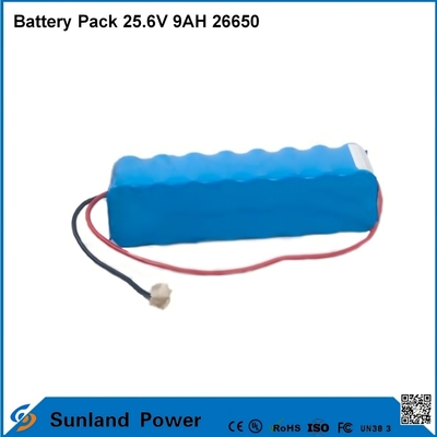 Lityum iyonlu Motosiklet Aküsü LiFePO4 Pil Paketi 25.6V 9AH 26650