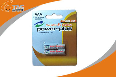 Birincil lityum demir pil LiFeS2 1.5V AAA / L92 güç batarya için artı ORTALARINDA, E-kitap