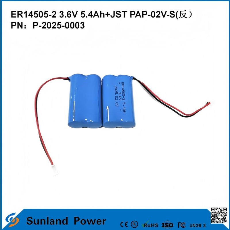3.6V 5.4AH ER14505-2 Birincil Pil Yüksek ve istikrarlı çalışma voltajı uzun güçlü ömür