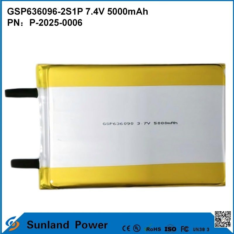 Yeniden şarj edilebilir Lityum-Ion Pil Paketi GSP636096-2S1P 7.4V Ve 5000mAh Güç Bankası İçin Dış Elektronik Aygıtlar El feneri Işıklandırma Küçük Elektronik Ekipmanlar