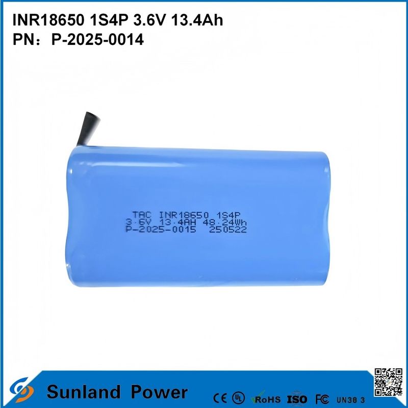INR18650 1S4P3.6V 13.4Ah Yüksek kapasite ve yüksek voltajın mükemmel kombinasyonu