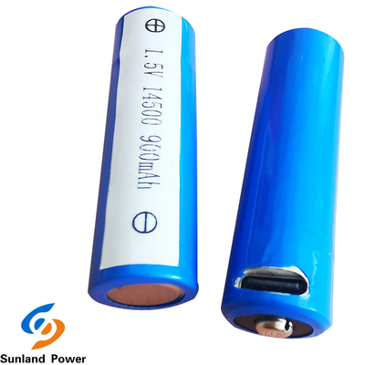 ODM REACH Silindirik Li İyon Pil ICR14500 1.5V 900MAH