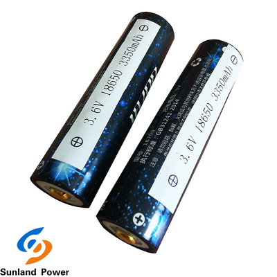 USB Terminalli OEM Silindirik Li İyon Pil ICR18650 3.6V 3350mah