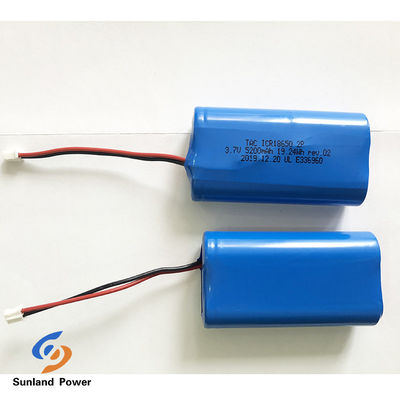 3.7V Şarj edilebilir Lityum İyon Pil ICR18650 1S2P UL2054 ile lamba için