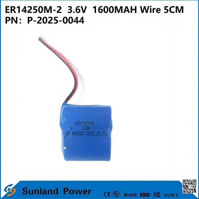 ER14250M-2 3.6V1600MAH 5CM Kablolu Pil, akıllı sayaçlar, otomasyon cihazları, tıbbi cihazlar, kablosuz iletişim ekipmanları, hırsız alarm sistemleri, otomotiv elektroniği ve Nesnelerin İnterneti'nde kullanılır.