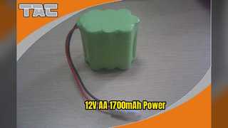12V AA 1700mAh NiMH Şarj Edilebilir Piller