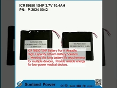 ICR 18650 1S4P Batary For A Versatile, High-Capacity Lithium Battery Solution,Çeşitli cihazlar için uzun pil ömrü gereksinimlerini karşılamak, Düşük güçlü tıbbi cihazlar için güvenilir enerji sağlamak.