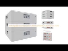 Yeniden şarj edilebilir yığılabilir lityum batarya dayanıklı 51.2V 50Ah Ev için