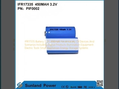 IFR17335 Pil 3.2V 450mah Dijital ürünler dahil olmak üzere çeşitli cihazlar ve senaryolar için Işıklandırma ekipmanları Elektrikli aletler Küçük aletler Enerji depolama sistemleri