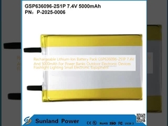 Yeniden şarj edilebilir Lityum-Ion Pil Paketi GSP636096-2S1P 7.4V Ve 5000mAh Güç Bankası İçin Dış Elektronik Aygıtlar El feneri Işıklandırma Küçük Elektronik Ekipmanlar