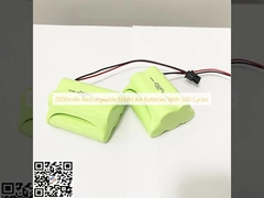 2000mAh Şarj edilebilir NiMH AA Pilleri 500 Dönem
