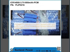 ICR14500-3.7V-800mAh-PCM Pili LED Işıkları, Dijital Ürünler, Akıllı Ev Cihazları, Kablosuz Fareler, Elektrikli Diş Fırçaları ve Tıraş Makinelerinde Kullanılır