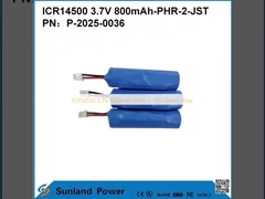ICR14500 3.7V 800mAh-PHR-2-JST-10mm Kablo