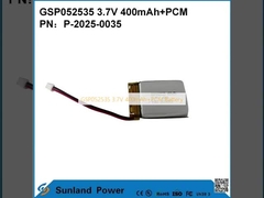 GSP052535 3.7V 400mAh+PCM Pil