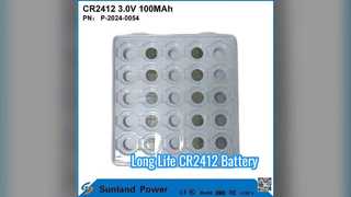 CR2412 Pil Uzun Ömürlü 3V 100MAH
